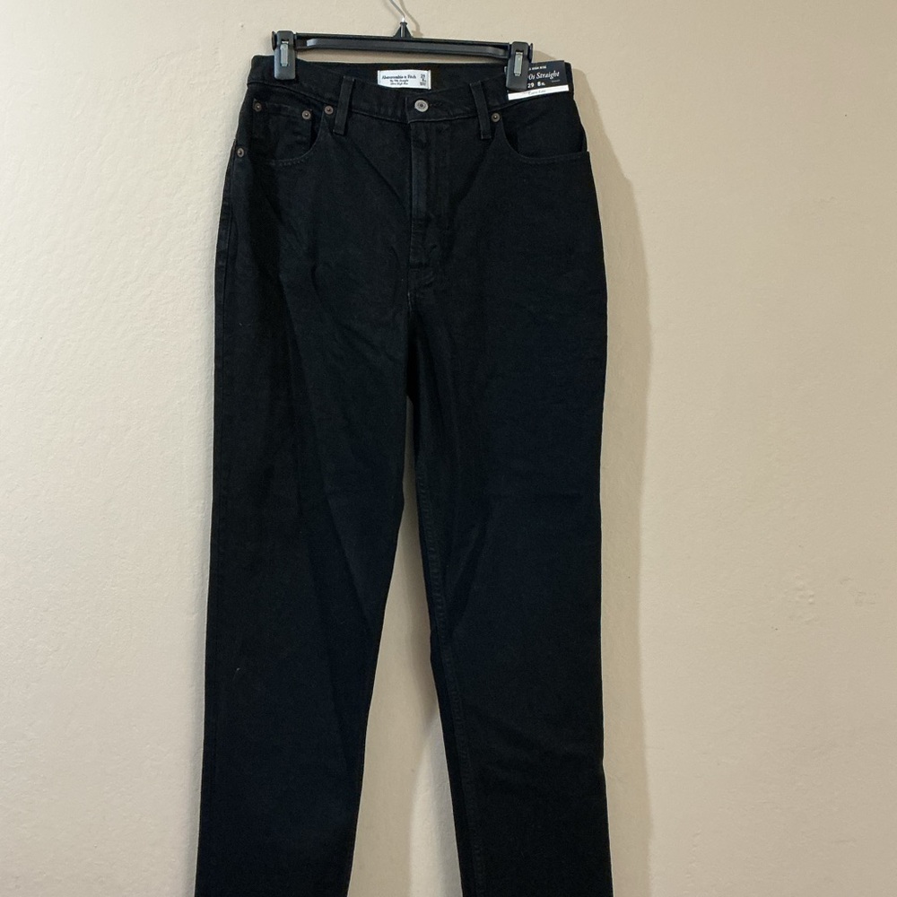Abercrombie & Fitch Women's High Rise Jeans - Black